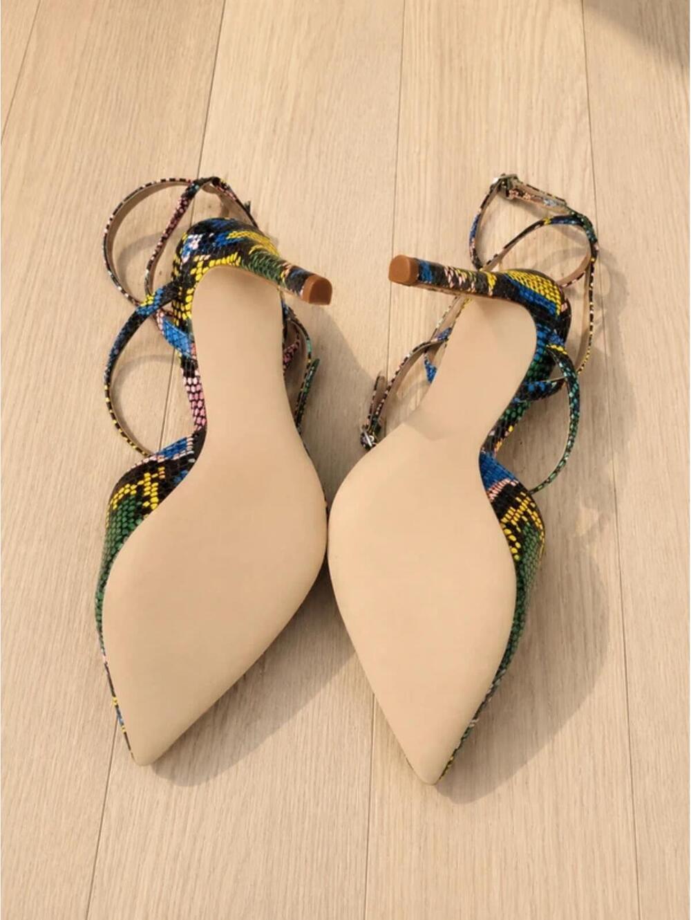 Steve Madden Variety Multi Snake Heels Size 7 New In Box - Picture 4 of 7